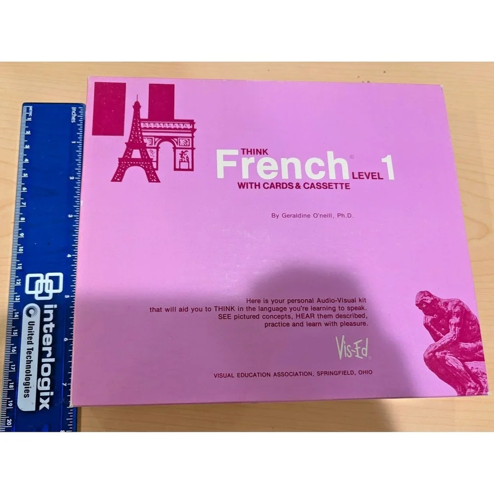 Think French LVL 1 Language Learning Kit Cards Cassette Vis-Ed Geraldine O'Neill